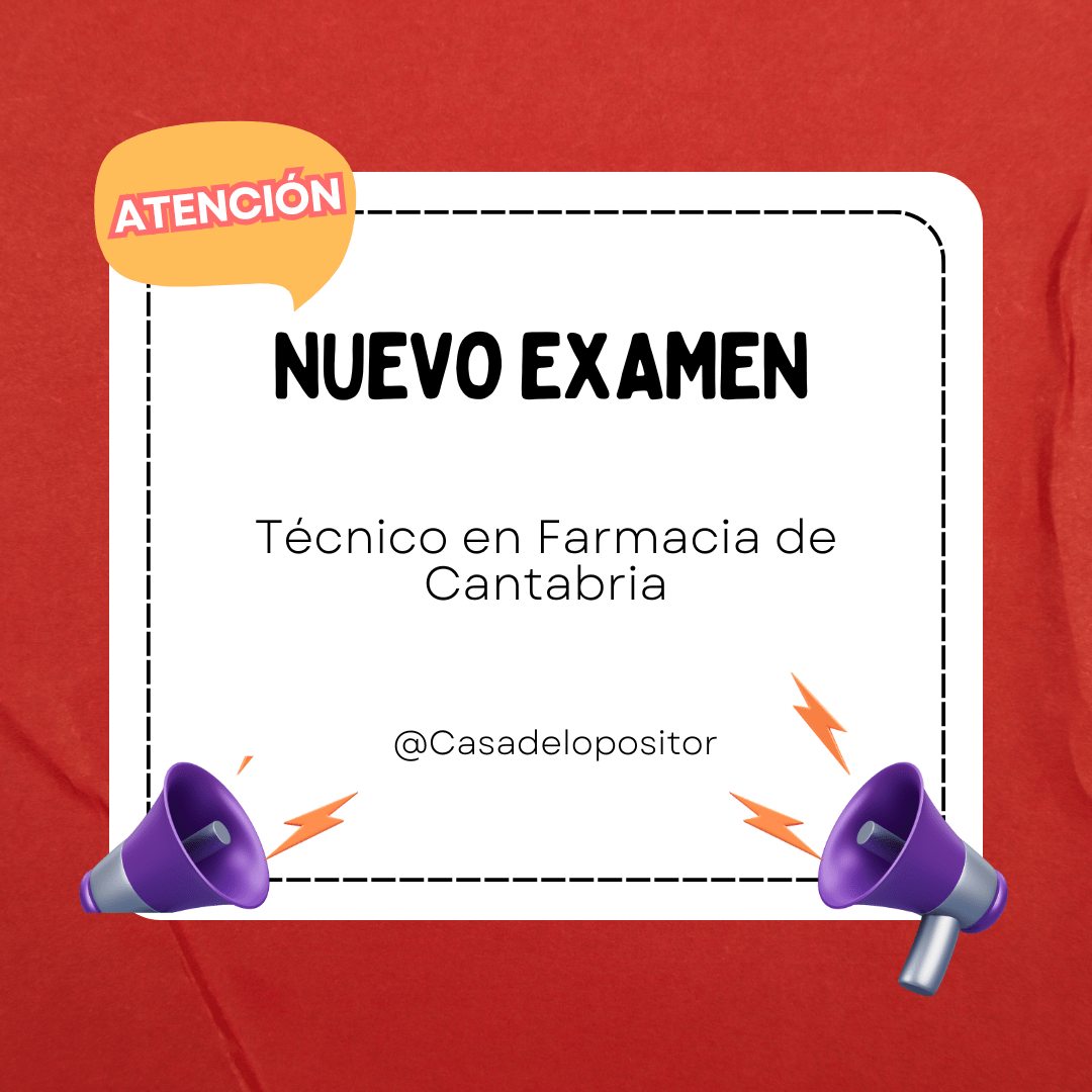 examen tecnico en farmacia cantabria